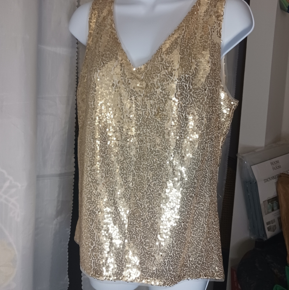 Grace Karin NTW Gold sleeveless top